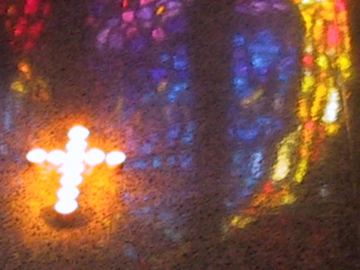 candles and colored light 013