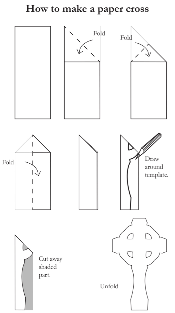 Celtic Cross folding instructions