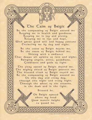 St Brigit Caim Prayer